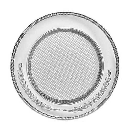 Sublimasyon 25 cm Gümüş Metal Tabak - Başak - 4