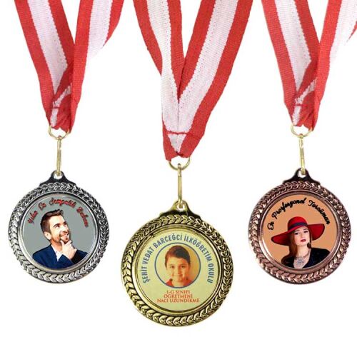 Süblimasyon 6,3cm. Klasik Madalyon - 5'li Paket - 2