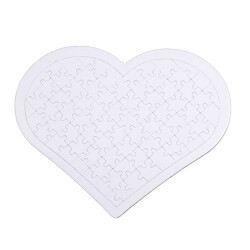 Sublimasyon A3 Kalp Puzzle 97 Parça - 2