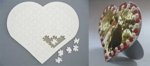 Sublimasyon A3 Kalp Puzzle 97 Parça - 4