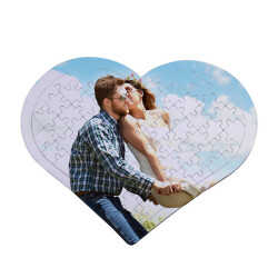 Sublimasyon A3 Kalp Puzzle 97 Parça - 1
