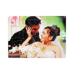 Sublimasyon A4 I love You Puzzle 51 Parça - 1