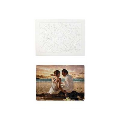 Sublimasyon A4 I love You Puzzle 51 Parça - 4