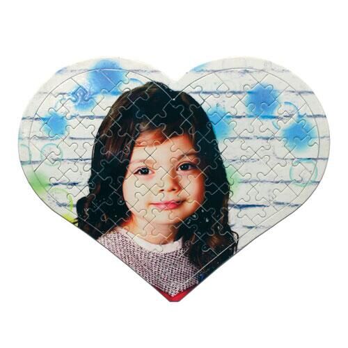 Sublimasyon A4 Kalp Puzzle 81 Parça - OFİSOMİ-S