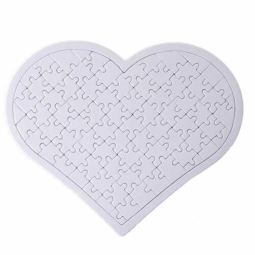 Sublimasyon A4 Kalp Puzzle 81 Parça - OFİSOMİ-S (1)