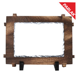 Sublimasyon Ahşap Çerçeveli Taş 12x17 cm - 5