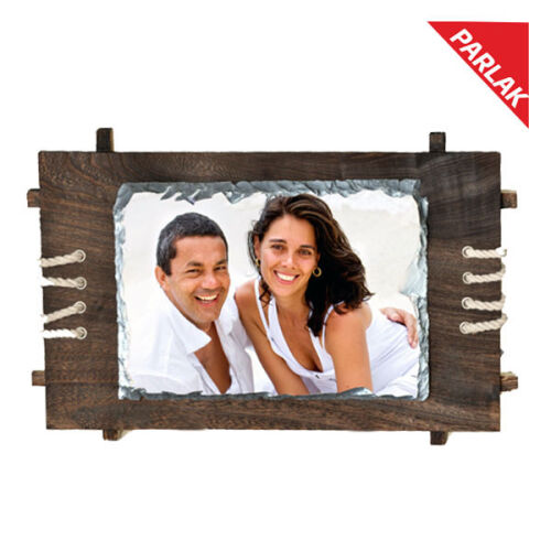 Sublimasyon Ahşap Çerçeveli Taş 18x26 cm - OFİSOMİ-S
