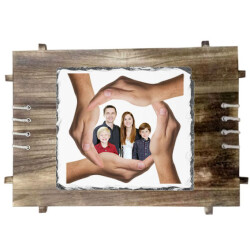 Sublimasyon Ahşap Çerçeveli Taş 26x29 cm - MAT - 1