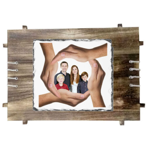 Sublimasyon Ahşap Çerçeveli Taş 26x29 cm - MAT - OFİSOMİ-S