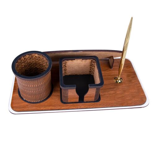 Süblimasyon Ahşap Kalemli Müdür Masa isimliği - 17x33cm. - OFİSOMİ-T (1)