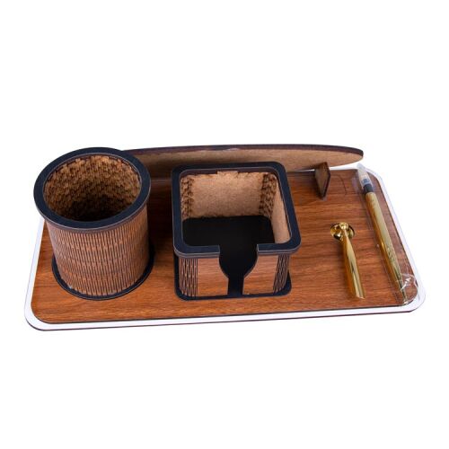 Süblimasyon Ahşap Kalemli Müdür Masa isimliği - 17x33cm. - 4