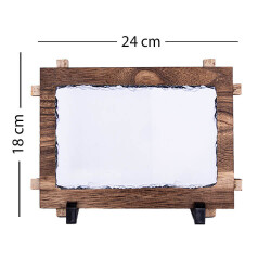 Süblimasyon Ahşaplı Doğal Taş Çerçeve - 1