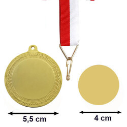 Sublimasyon Altın Madalya 5.5 cm - 2