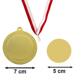 Sublimasyon Altın Madalya 7 cm - 1