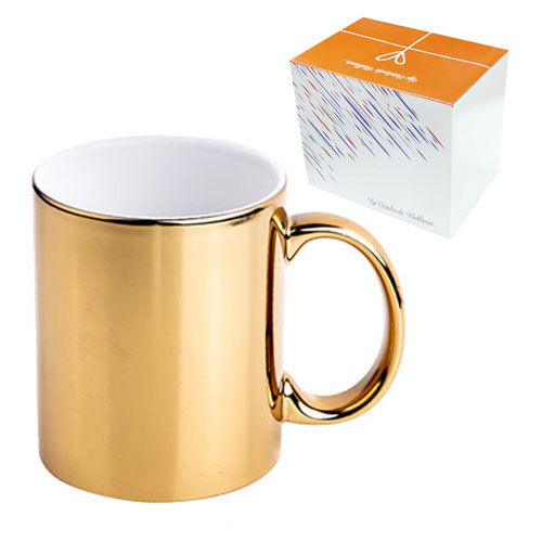 Sublimasyon Altın Metalik Kupa - Kutulu - 5