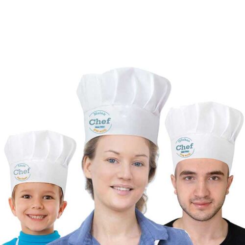 Süblimasyon Beyaz Aşçı Şapkası - OFİSOMİ-T