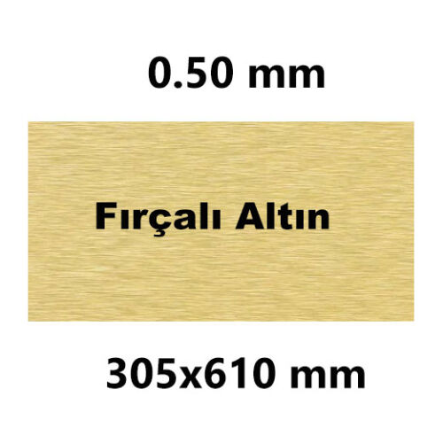 Sublimasyon Avrupa Metal Fırçalı Altın 30.5 x 61 cm - OFİSOMİ-S