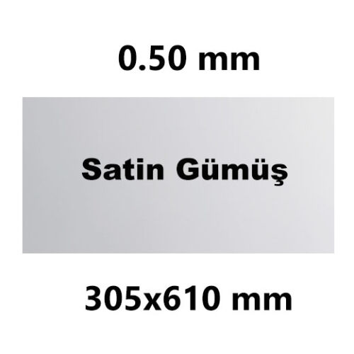 Sublimasyon Avrupa Metal Satin Gümüş 30.5 x 61 cm - OFİSOMİ-S