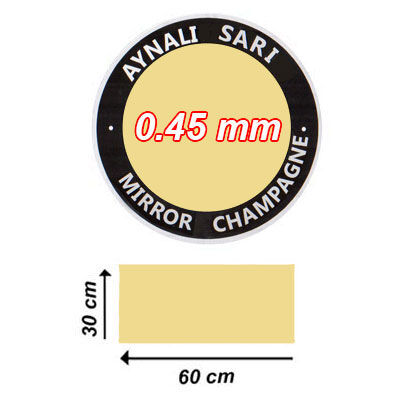 Sublimasyon Aynalı Sarı Metal 30.5x61 cm - 0,45 mm - 2