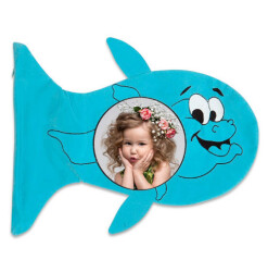 Sublimasyon Balık Yastık - Mavi - 2