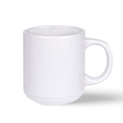 Süblimasyon Bella Beyaz Porselen Kupa Bardak - Koli - 4