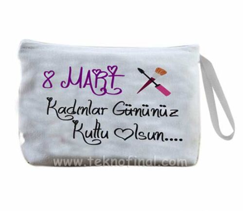 Sublimasyon Beyaz Bayan El Cüzdanı - OFİSOMİ-T