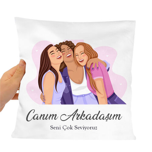 Süblimasyon Beyaz Saten Yastık Kılıfları - OFİSOMİ-T