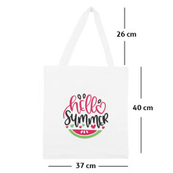 Sublimasyon Bez Çanta - Beyaz - 1