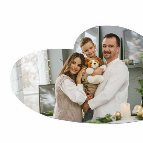 12x14cm Süblimasyon Büyük Kalp Magnet - 10'lu Paket - 3