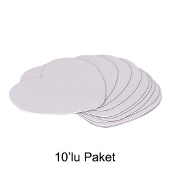 12x14cm Süblimasyon Büyük Kalp Magnet - 10'lu Paket - 5