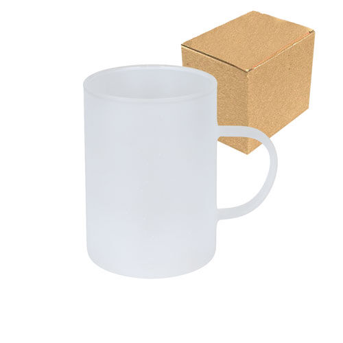 Sublimasyon Buzlu Beyaz Çay Fincanı - Kutulu - OFİSOMİ-S