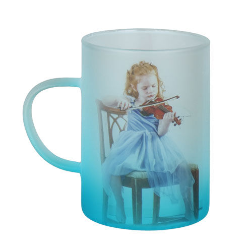 Sublimasyon Buzlu Mavi Çay Fincanı - Kutulu - OFİSOMİ-S (1)