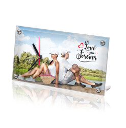 Sublimasyon Cam Saat 16x30x0.5 cm - 2