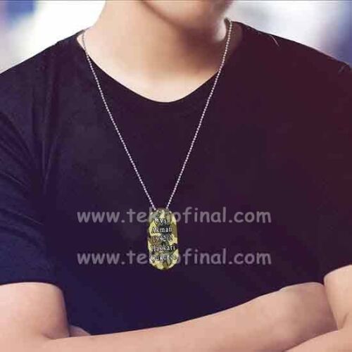 Sublimasyon Çift Taraflı Asker Künyesi - OFİSOMİ-T (1)