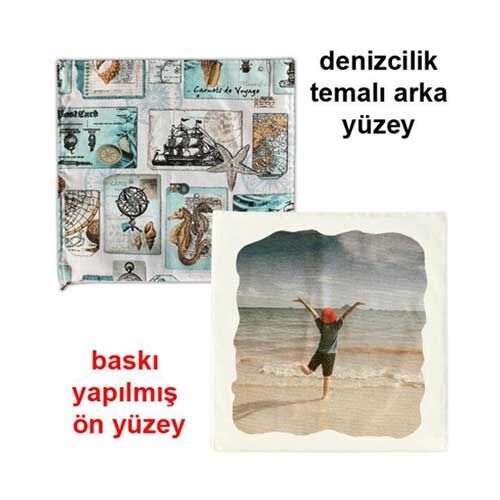 Sublimasyon Deniz Yıldızı Figürlü Yastık - OFİSOMİ-S (1)