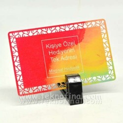 Sublimasyon Desenli Beyaz Metal Kartvizit - 2