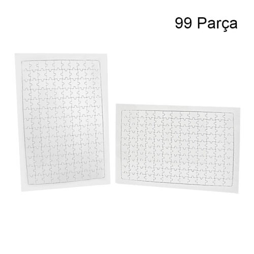 5'li Paket Süblimasyon Dikdörtgen Puzzle A4 - 99 Parça - 2