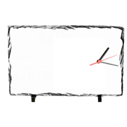 Sublimasyon Dikdörtgen Taş Saat 25x37cm - MAT - 3