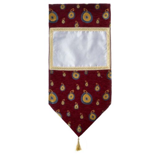 Sublimasyon Duvar Şalı Nazar Boncuk - Kırmızı - OFİSOMİ-S