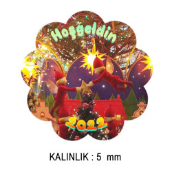 Sublimasyon Eko. MDF Bardak Altlığı 5 mm - Papatya - 1