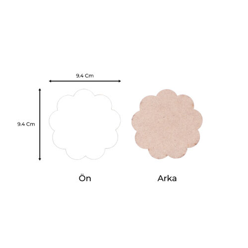 Sublimasyon Eko. MDF Bardak Altlığı 5 mm - Papatya - 3