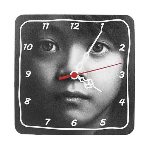 Sublimasyon Eko.MDF Kare Saat 19x19 cm - OFİSOMİ-S