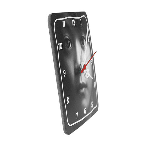 Sublimasyon Eko.MDF Kare Saat 19x19 cm - OFİSOMİ-S (1)