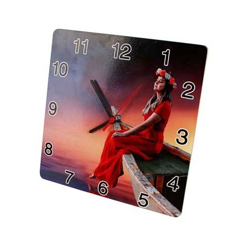Sublimasyon Eko.MDF Kare Saat 28x28 Cm - OFİSOMİ-S (1)