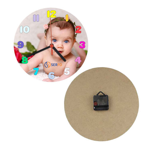 Sublimasyon Eko.MDF Yuvarlak Saat 19 cm - 3