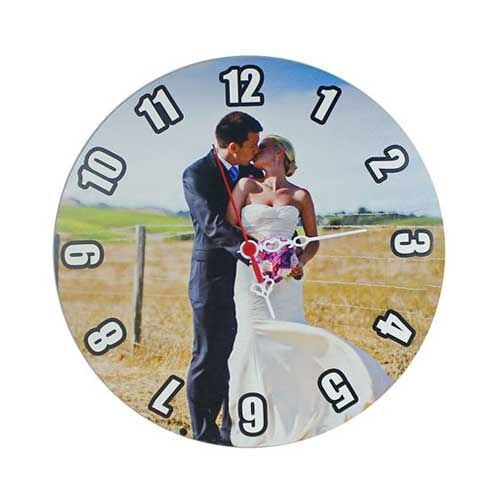 Sublimasyon Eko.MDF Yuvarlak Saat 28 cm - 1