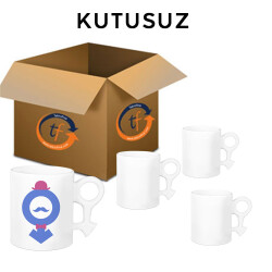 Süblimasyon Erkek Sembollü Porselen Beyaz Kupa Bardak - 5