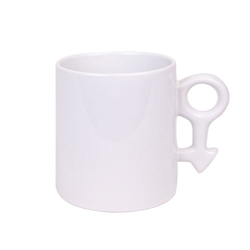 Süblimasyon Erkek Sembollü Porselen Beyaz Kupa Bardak - Kutulu - 3