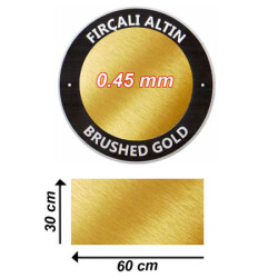 Sublimasyon Fırçalı Altın Metal 30x60 cm - 0,45 mm - 2