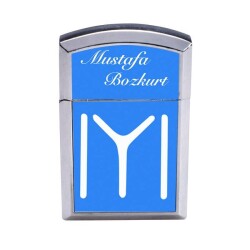 Sublimasyon Gümüş Kapaklı Metal Çakmak - Tek Taraflı - 3